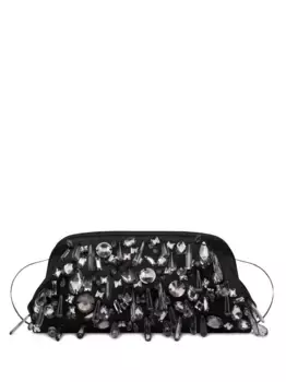 Декорированный клатч Alberta Ferretti, черный