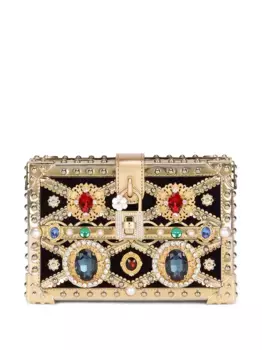 Декорированный клатч Dolce Box DOLCE & GABBANA, золотой