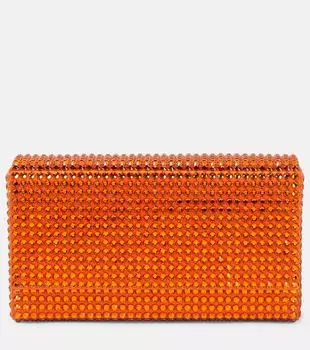 Декорированный клатч superamini paloma Amina Muaddi, апельсин