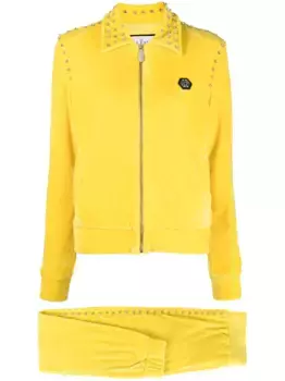 Декорированный спортивный костюм Philipp Plein, желтый