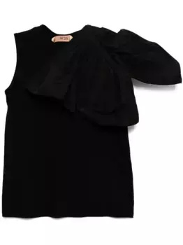 Декорированный топ N21, черный