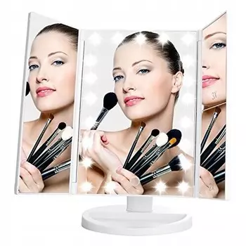 ДЕКОРТРЕНД зеркало косметическое белое Decortrend, цвет белый