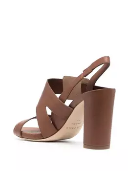 Del Carlo босоножки с открытым носком, коричневый