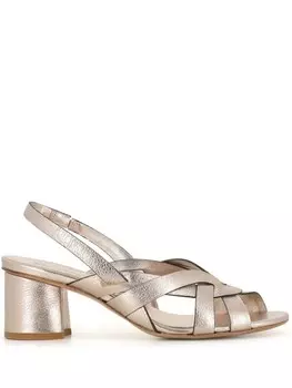 Del Carlo босоножки с открытым носком, серебристый