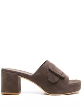 Del Carlo мюли Stoccolma 70, коричневый