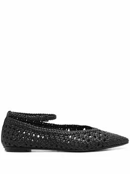 Del Carlo плетеные балетки, черный