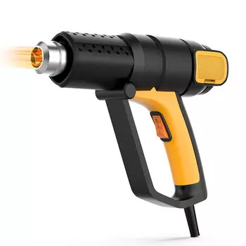 Deli 2000W цифровой дисплей с регулируемой температурой, фен, промышленный электрический фен, ствол с горячим воздухом, электрический пистолет для выпечки, автомобильный пистолет для выпечки пленки, пистолет для сушки термоусадочной пленки DL391...