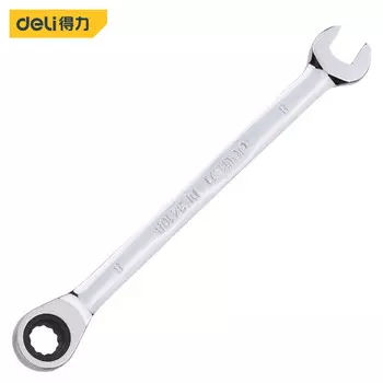 Deli быстрый ключ с храповым механизмом Torx, многофункциональный двусторонний ключ двойного назначения, набор рожковых ключей, 8 мм DL34108