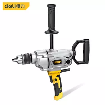 Deli Deli 1200 Вт, электрическая ручная дрель высокой мощности, авиационная дрель-миксер, цементная пыль, 1200 Вт, DL601161