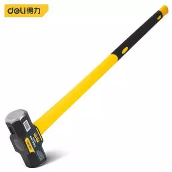 Deli Deli 14-фунтовый восьмиугольный молоток с волокнистой ручкой, железный молоток, декоративный молоток DL6915