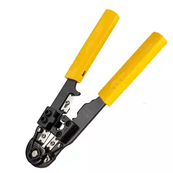 Deli deli 8P клещи для сетевого кабеля, клещи для обжима сетевого кабеля с хрустальной головкой, набор сетевых плоскогубцев, DL381008