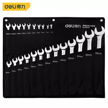 Deli Deli Mirror Открытый ключ Torx Комбинированный ключ, 23 шт./компл. DL130023T