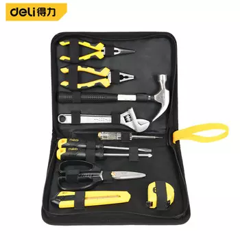 Deli Deli Набор инструментов для ремонта тканевых сумок, аппаратное обеспечение, набор ручных инструментов, набор из 10 предметов DL5910