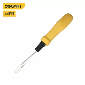 Deli Deli Отвертка двойного назначения с резиновой ручкой, 12 предметов Отвертка двойного назначения двойного назначения Отвертка 6 мм DL626002