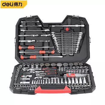 Deli Deli Профессиональный набор инструментов для авторемонта Набор головок Быстросъемный аппаратный инструмент Набор из 150 предметов DQ01150