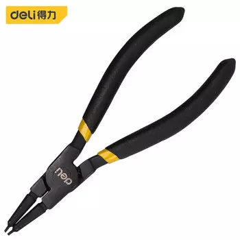 Deli DL20021 № 50, хром-ванадиевая сталь, внутренние плоскогубцы с прямым отверстием для стопорного кольца и стопорным кольцом, плоскогубцы, пружинные клещи 7 дюймов