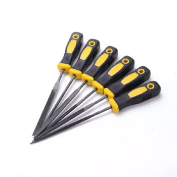 Deli DL2141 Набор напильников Пластиковые напильники Ассорти напильников и шлифовальных инструментов Набор из 6 предметов 3x140 мм