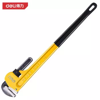 Deli DL2536 сверхмощный трубный ключ, плоскогубцы для водопроводных труб, плоскогубцы для водяного насоса, круглый трубный ключ, разводной ключ под прямым углом, 36 дюймов