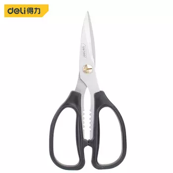 Deli DL2614 мощные ножницы из нержавеющей стали, бытовые многофункциональные кухонные ножницы, гражданские ножницы, ручные инструменты 175 мм