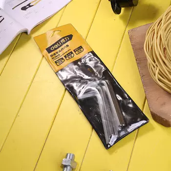 Deli DL3019 стандартный шестигранный ключ с плоской головкой, L-образная шестигранная отвертка, ключ 19 мм