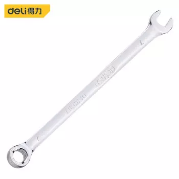 Deli DL33107 Зеркальный двойной ключ, рожковый ключ для цветка сливы, гаечный ключ, зеркальный двойной ключ 7 мм