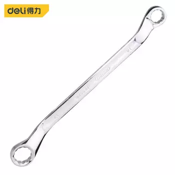 Deli DL33216 Зеркальный двойной ключ Torx хром-ванадиевая сталь 14x17 мм