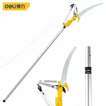 Deli DL580511 стальное лезвие выдвижные высотные ножницы ножницы для высоких ветвей пила для высоких веток ножницы для сбора фруктов могут резать ветки высотой 3 метра