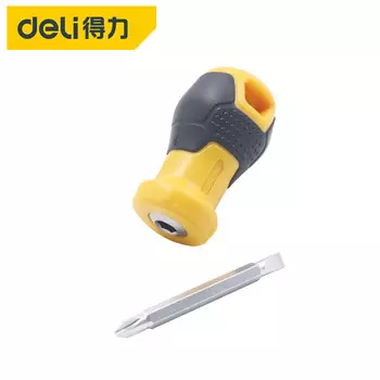 Deli DL626001 Отвертка двойного назначения с резиновой ручкой Крестовая отвертка двойного назначения 6/PH2x100