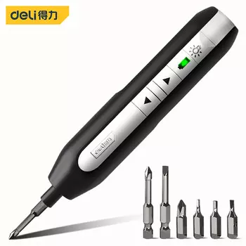 Deli H901B перьевого типа 3,6 В, беспроводная литиевая электрическая отвертка, перезаряжаемая отвертка, телекоммуникационная лента, лампа может освещать H901B