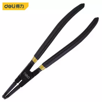 Deli хром-ванадиевая сталь, внутренние изогнутые плоскогубцы с отверстием для стопорного кольца и стопорным кольцом, плоскогубцы для пружин, 9 дюймов, DL20923