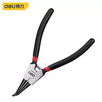 Deli Изогнутые наружу плоскогубцы для стопорных колец в японском стиле. 5-дюймовые многофункциональные плоскогубцы для стопорных колец. плоскогубцы для стопорных колец DL0334.