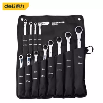 Deli Набор зеркальных двойных ключей Torx из 12 предметов. Двойной ключ Torx 5,5–32 мм. Набор зеркальных ключей из хромованадиевой стали DL0212 по индивидуальному заказу.