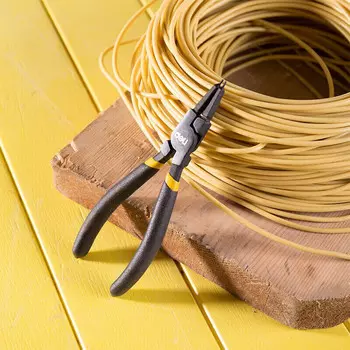 Deli (окончательная гарантия) Щипцы для внутренних прямых стопорных колец в немецком стиле, хромованадиевая сталь DL20923 9 дюймов