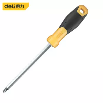 Deli отвертка двойного назначения с резиновой ручкой крестообразная отвертка двойного назначения 6*150мм DL626150S