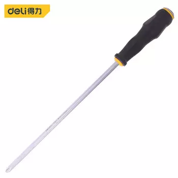 Deli PH3*250 мм отвертка с крестовой резиновой пластиковой ручкой и конусом DL627010