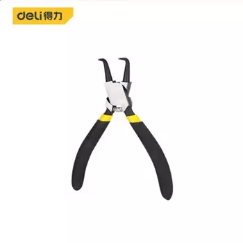 Deli плоскогубцы для стопорных колец с внутренним изгибом в японском стиле, плоскогубцы для стопорных колец из хромованадиевой стали, плоскогубцы для стопорных колец, 5 дюймов, DL0333