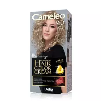 Delia Cosmetics, Cameleo Hair Color Cream, краска для волос 9.0 Natural Blond