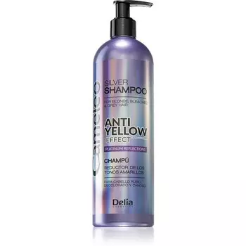 Delia Cosmetics Cameleo Шампунь Anti-Yellow Effect нейтрализующий желтые тона для светлых и седых волос 500 мл Inna Marka