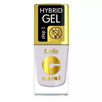 Delia Cosmetics Coral Hybrid Gel гибридный лак для ногтей без использования УФ/LED лампы абажур 120 11 мл