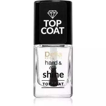Delia Cosmetics Top Coat Hard & Shine - Стойкий эффект, 11 мл