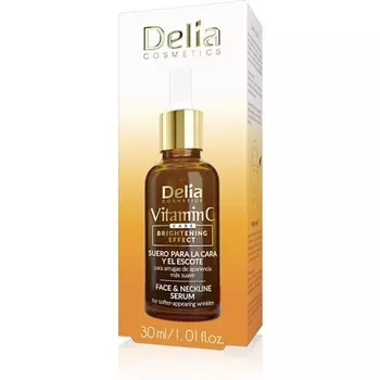 Delia Cosmetics Vitamin C Care Осветляющая сыворотка для лица и декольте с липосомальным витамином C 30 мл