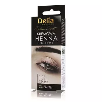 Крем-хна Delia Eyebrow Expert для бровей, черный