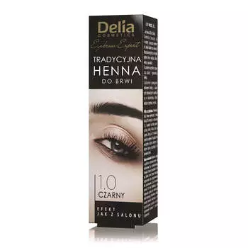 Delia Хна для бровей Eyebrow Expert традиционная 1.0 Черная 2г