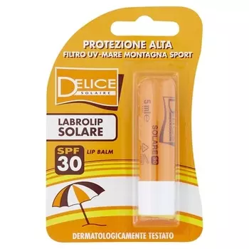 DELICE SOLAIRE Labrolip Solar High Protection SPF30 Бальзам для губ 5 мл — дерматологически протестировано