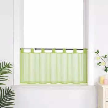 Delien панельные петли для штор шторы-бистро кухонные шторы современные простые простые короткие жалюзи зеленые Ш х В 90 х 30 см, зеленый