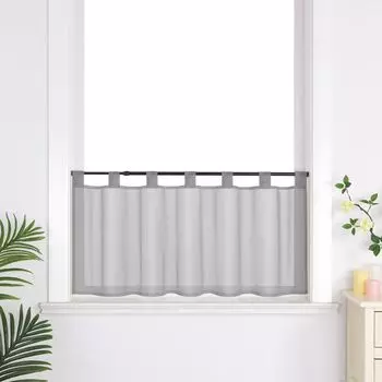 Delien панельные петли для штор шторы-бистро кухонные шторы современные простые простые короткие жалюзи серые Ш x В 90 x 45 см, серый