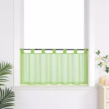 Delien панельные петли для штор шторы-бистро кухонные шторы современные простые простые короткие жалюзи темно-зеленые Ш x В 90 x 45 см, темно-зеленый