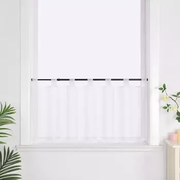 Delien панельные петли для штор шторы-бистро кухонные шторы современные простые простые короткие жалюзи белые Ш х В 90 х 45 см, белый