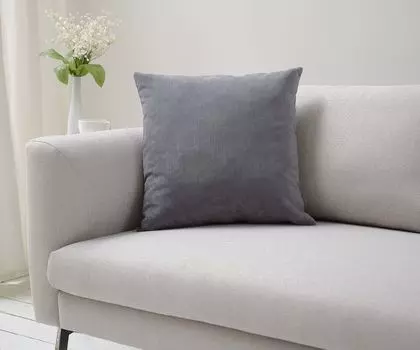 DELIFE Подушка Dalma 50х50 см велюр серый