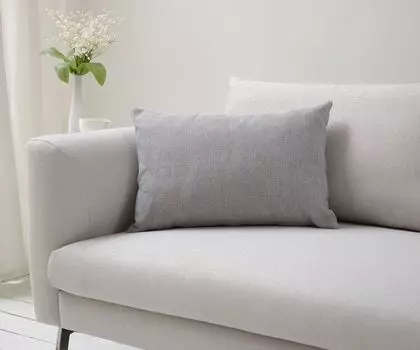 DELIFE Подушка Dalma 60x40 см плоская ткань серая